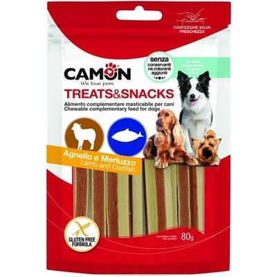 Camon Treats & Snacks Dog Sandwich jahňacie s treskou 80 g