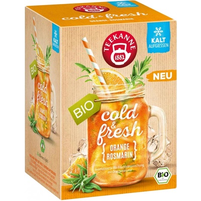 Teekanne cold & fresh Orange Rosmarin Bio 15 sáčků