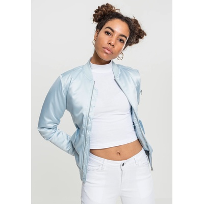 Urban Classics Дамско яке в светлосиньо от Urban Classics Ladies Satin Bomber UB-TB1279-00790 - Светлосин, размер XS