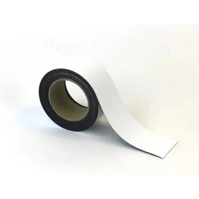 Magnetické přepisovatelné pásky na regály – bílé, 60 mm × 10 m