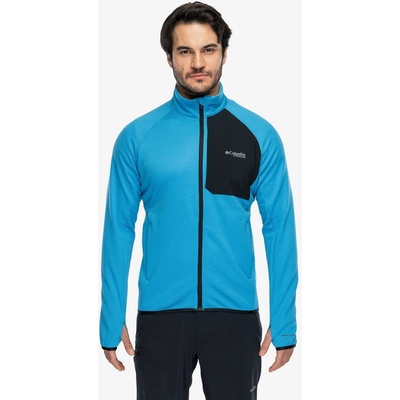 Columbia Triple Canyon Grid Fleece Full Zip II compass blue heather/black