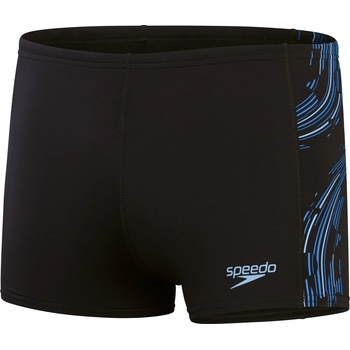 Speedo Мъжки бански слипове Speedo Tech Panel Aquashort Swim brief - Black / Curious Blue / True Cobalt - размер 2 (EU) (050-1144-0511)