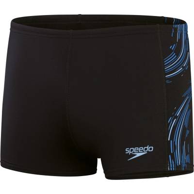 Speedo Мъжки бански слипове Speedo Tech Panel Aquashort Swim brief - Black / Curious Blue / True Cobalt - размер 2 (EU) (050-1144-0511)