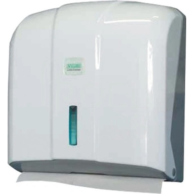 Vialli Диспенсер за хартиени кърпи Vialli Х13, Подходящ за хартиени кърпи със Z или V сгъвка, 27x27 cm, Бял (Vialli X13)