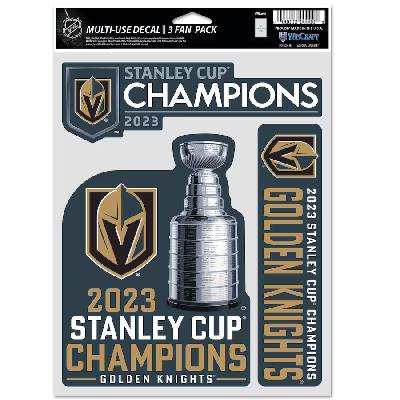 Vegas Golden Knights - 2023 Stanley Cup Champs 3-pack NHL Nálepka one size