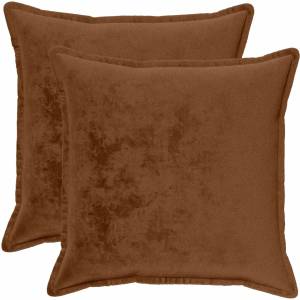 vidaXL Калъфка за възглавница 2 бр. HOUTEN Светло кафяво 65 х 65 см (921205)