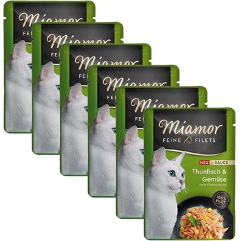 Miamor Feine Filets in Sauce тонзон и зеленчуци 6 x 100 г