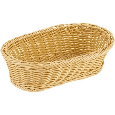 Paderno Košíček na pečivo pletený, syntetický ratan 24x17x8cm