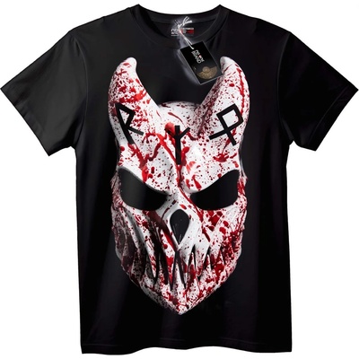 NOONEBRAND Тениска Кървав Разпръснат Череп - 7XL, Black