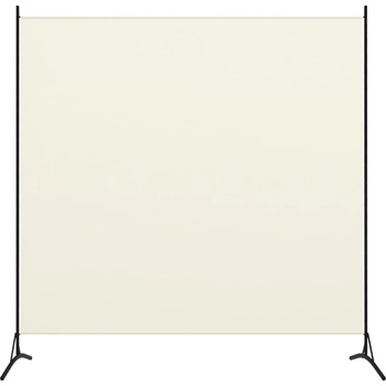 vidaXL s 1 panelom krémovo biely 175x180 cm