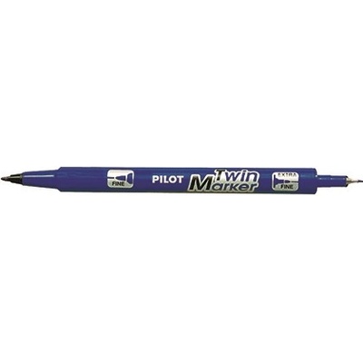 Pilot Алкохолен маркер, 0, 8/2 мм, с два края, PILOT "Twin", син SCA-TM-L-BG (SCA-TM-L-BG)