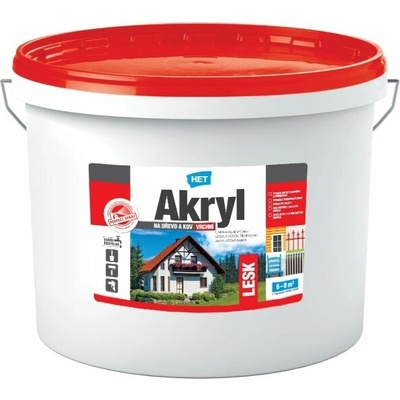 Het Akryl univerzálna lesk 12 kg biela