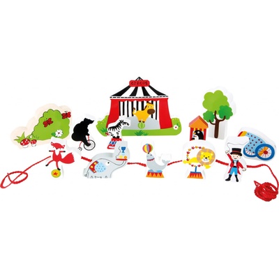 Small Foot dřevěný navlékací hrací set Cirkus
