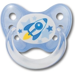 Dentistar Силиконова залъгалка с халка Dentistar - Ракета, размер 2 (22291) - ozone