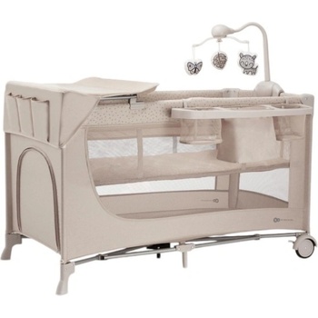 KinderKraft Бебешка кошара Kinderkraft - Joy Full 2, Beige (KLJOY02BEG000AC)