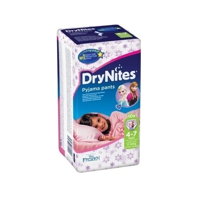 Huggies Dry nites absorbční kalhotky 4-7 let/girls/17-30 kg 10 ks