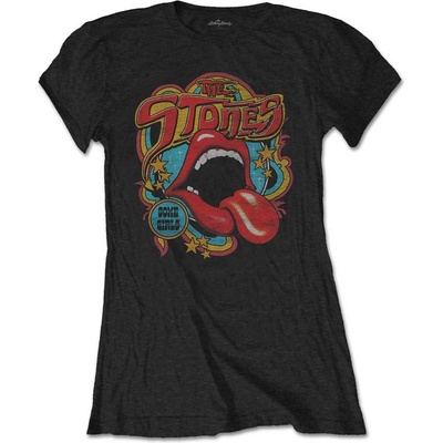 Rolling Stones tričko Retro 70s Vibe Čierna