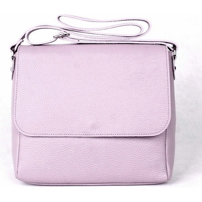 Vera Pelle Střední kožená crossbody kabelka /podél těla 62 fialová