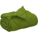 Pure Line Home Зимна олекотена завивка Color Comfort с полиестерен пълнеж, 300 г/м2, зелена
