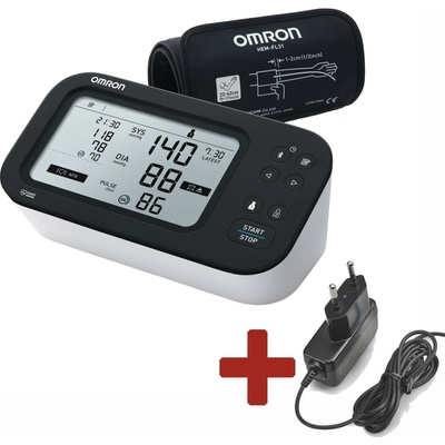 OMRON Smart Tonometr dig. na pažu M7 Intelli IT AFib +sieťový zdroj (SET), 5rokov záruka
