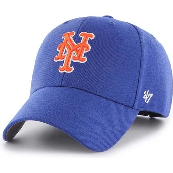 47 brand Шапка с козирка вълна 47 brand MLB New York Mets в синьо с апликация B-MVP16WBV-RYC (B.MVP16WBV.RYC)