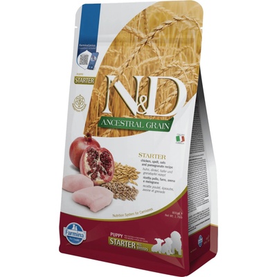 N&D Ancestral Grain Low Grain starter Puppy chicken and pomegranate 0,8 kg