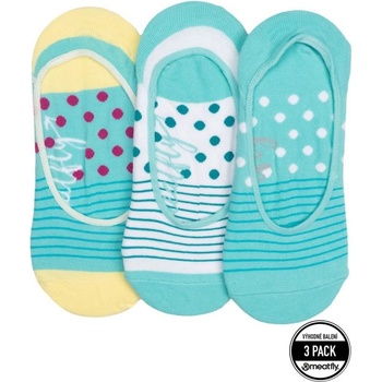 Meatfly ponožky Low Socks Triple Pack 2022 Blue Stripe