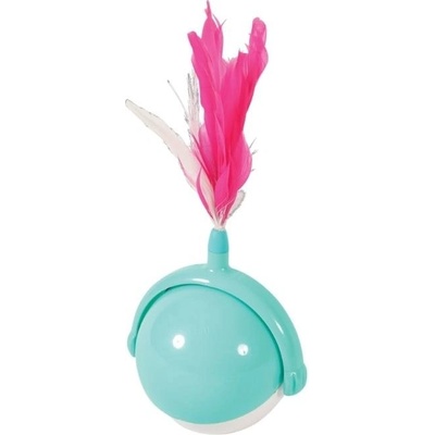 Zolux plastový míček s peříčky 10 cm