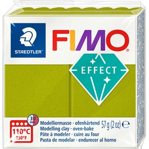STAEDTLER Пол. глина Staedtler Fimo Effect, 57g, мет. зелен 51 (21896-А-МЕТ.ЗЕЛЕН)