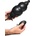 Master Series Ass Puffer Nubbed Inflatable Silicone Anal Plug Black