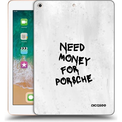 Picasee silikónový prehľadný obal pre Apple iPad 9.7 2018 6. gen White Dollar