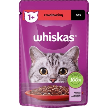 Whiskas Krémová omáčka s hovädzím 85 g
