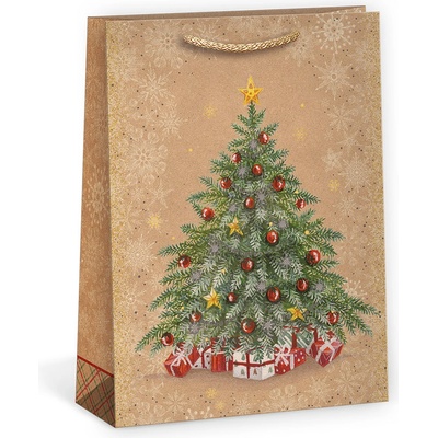 ARGUS Darčeková papierová taška (23.3 x 31.3 cm) - Stromček s hviezdou 08540081