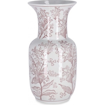 Bizzotto Порцеланова ваза CAI 18x35 червен/бял (0503287)