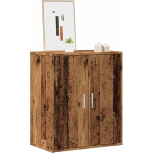 vidaXL Шкаф за обувки 60 x 35 x 70 cm Старо дърво (856696)