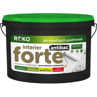 Roko Interier Forte Antibac 1,5 kg bílá