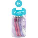 Venus Simply Venus 3 Plus - самобръсначки за еднократна употреба 6x3 бр