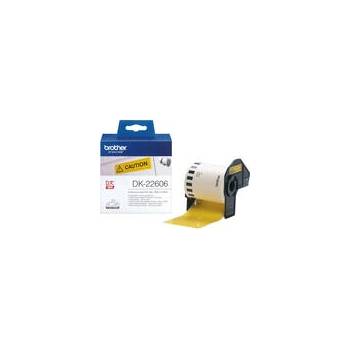 Brother P-Touch DK-22606 yellow continue length film 62mm x 15.24m (DK22606)