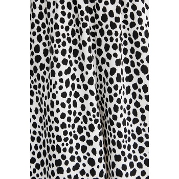 MICHAEL Michael Kors Къс панталон MICHAEL Michael Kors в бяло с десен с висока талия MR530MKGS6 (MR530MKGS6)