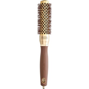 Olivia Garden Expert Blowout Shine Round Brush Gold & Brown 25 mm