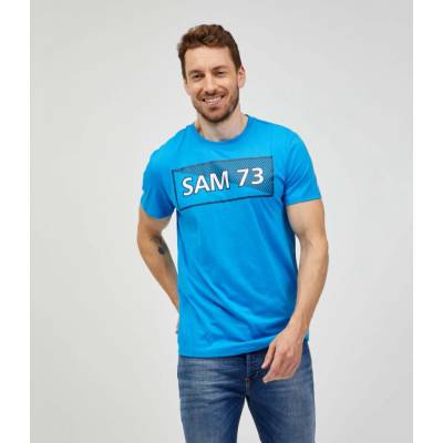 SAM73 tričko s krátkym rukávom pre mužov modré