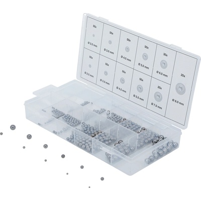 Oceľové guličky BGS106853 (Sada 470 dielov) (BGS106853)