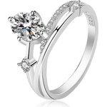Silenti Jewelry Сребърен пръстен "Утеха" - 9 - 59.5мм (19.1мм диам. )