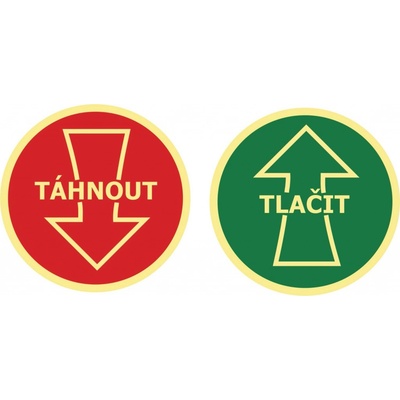 Walteco Táhnout x tlačit (oboustranná), 90x90mm, samolepka , 20096