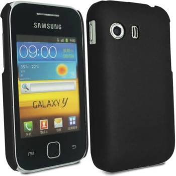 Image 1 of Samsung Galaxy Y Duos S6102 Твърд Калъф Черен + Протектор