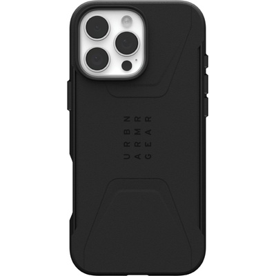 Urban Armor Gear Калъф UAG - Civilian MagSafe, iPhone 16 Pro Max, черен (840283914140)