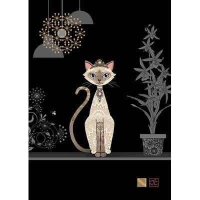 Luxusní přání M178 BUG ART - SIAMESE CAT
