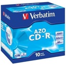 Verbatim CD-R 700MB 52x, Super AZO, jewel, 10ks (43327)