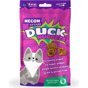 NECON Crispy Duck Nuggets INTESTINAL - Хрупкави хапки с патешко за котки