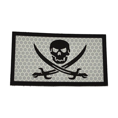 MILITARY RANGE Nášivka IFF IR CALICO JACK STRIEBORNOČIERNA
